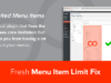 WordPress-Menüelement Limit Fix Plugin
