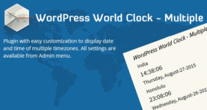 WordPress-Weltzeituhr – mehrere