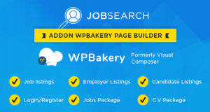 Wp JobSearch Plugin Kurzcodes Addon für Wp Bakery Page Builder Plugin