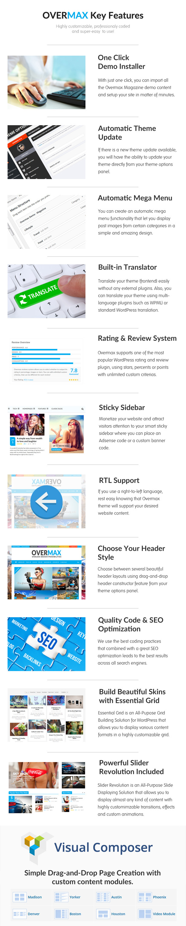 Overmax - Sauberes WordPress-Magazin und Lifestyle-Thema