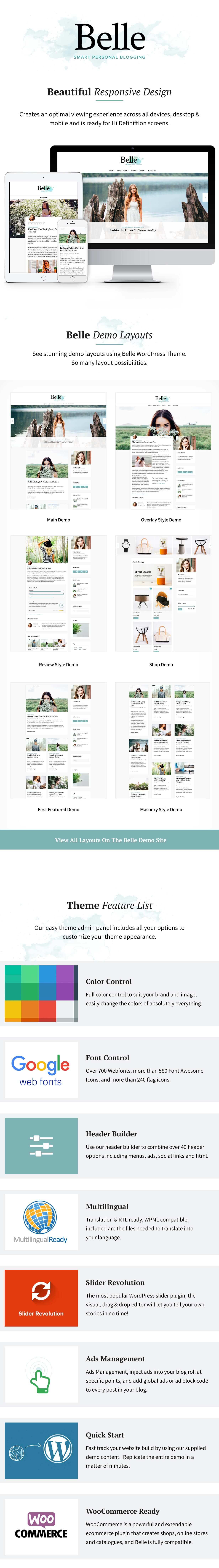 Belle Responsive WordPress-Vorlage