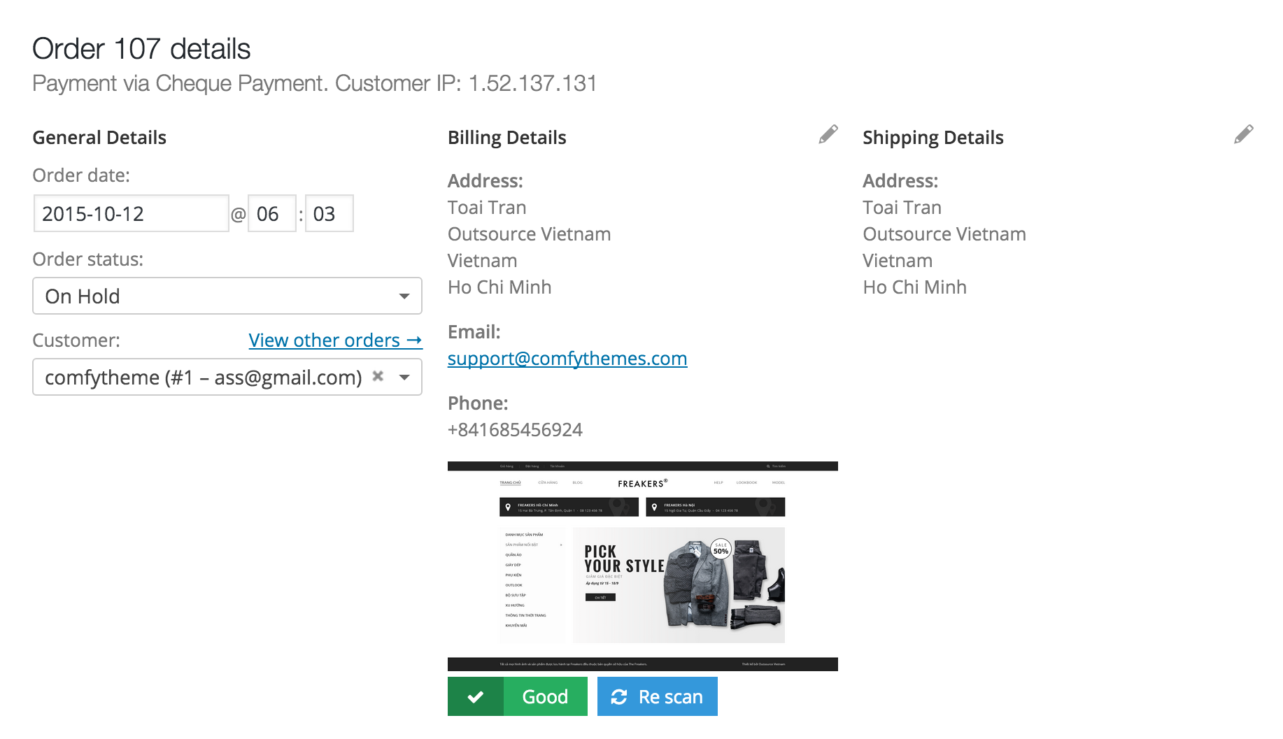 Scannen Sie die Virusdatei WordPress woocommerce