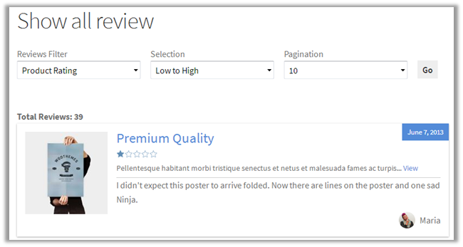Alle Bewertungen anzeigen Demo