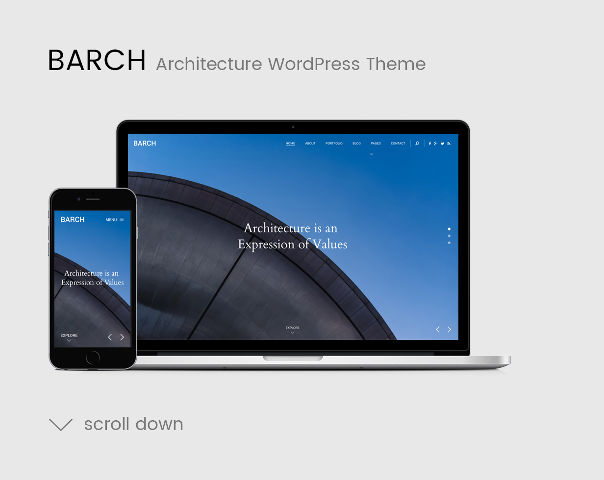 Barch - WordPress Vorlage für Architektur-Portfolio