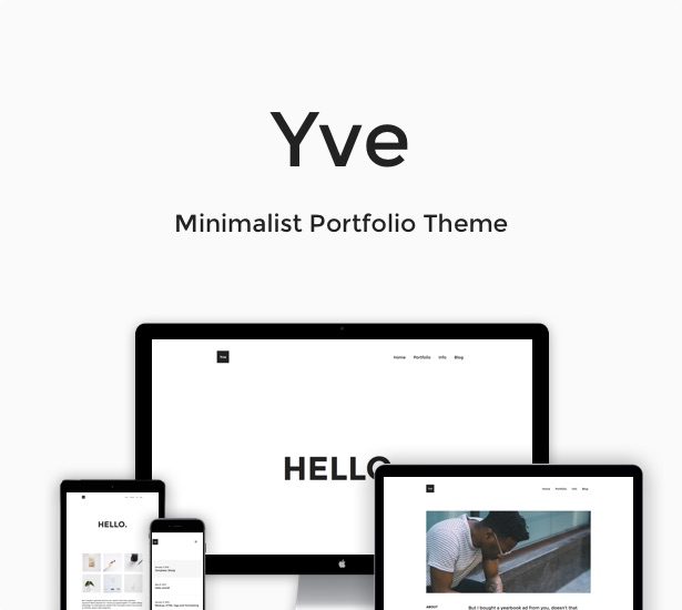 Yve - Minimalist Portfolio Layout - 2