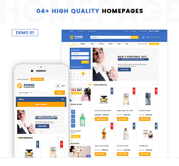 VG Pomer - Parfümerie WooCommerce WordPress Layout - 2