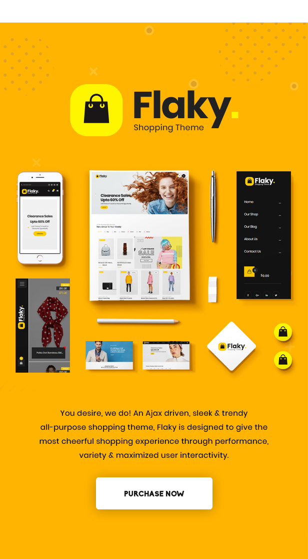 Flaky - ein responsives WooCommerce-Vorlage für Online-Shopping-Websites - 2