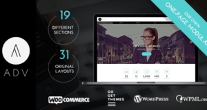 ADV – Mehrzweck-WordPress-Vorlage für eine Seite