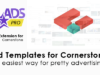 Ads Pro Cornerstone Extension - Anzeigenvorlagen
