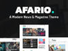 Afario - Ein Thema für moderne Nachrichten und Magazine