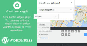 Arion-Fußzeilen-Widgets