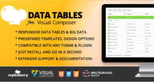Datentabellen-Addon für WPBakery Page Builder (früher Visual Composer)