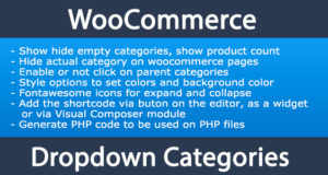 Dropdown-Liste für Woocommerce-Kategorien