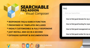 Durchsuchbares FAQ-Addon für WPBakery Page Builder (früher Visual Composer)
