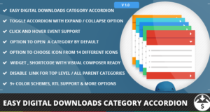 Easy Digital Downloads Kategorie Akkordeon