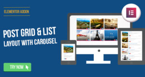 Elementor Page Builder – Postgitter- / Listenlayout mit Karussell