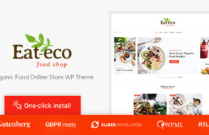 Essen Sie Öko – gesunde und biologische Lebensmittel Shop WooCommerce Template