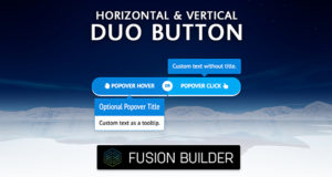 Fusion Builder-Add-On für horizontal & vertikales Duo-Schaltflächenelement für Avada v5