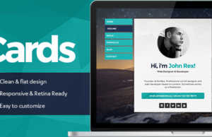 Karten – Persönliche vCard, Lebenslauf / Portfolio und WordPress-Layout