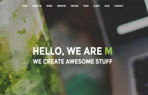 M – Kreatives, vielseitiges WP One Page Layout