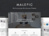 Malefic - Vielseitiges WordPress-Layout für eine Seite