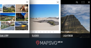 MapSVG.Gallery: Galerie / Slider / Leuchtkasten – Add-On für MapSVG WordPress Mapping-Plugin