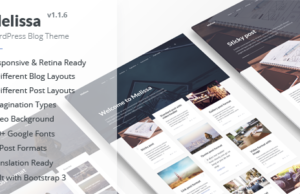 Melissa – Persönliches Blog / Magazin WordPress Layout