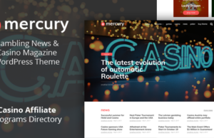 Mercury – Gambling News & Casino Affiliate WordPress Vorlage