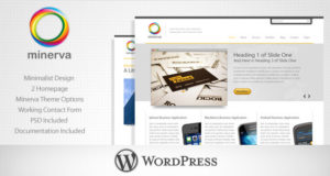 Minerva – Minimalistisches Business WordPress Vorlage