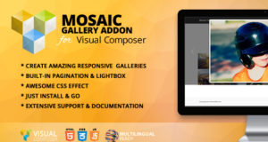 Mosaic Gallery Addon für WPBakery Page Builder (ehemals Visual Composer)
