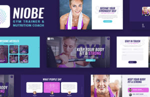 Niobe | Ein Fitnesstrainer & Ernährungscoach WordPress Vorlage