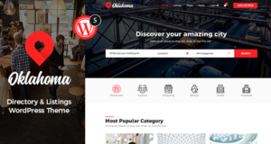 Oklahoma – Verzeichnis und Auflistung WordPress Vorlage