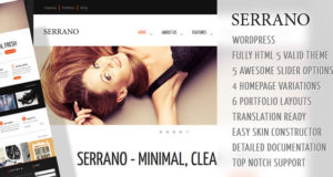 Serrano – Corporate Creative WordPress HTML 5-Vorlage