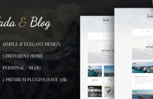 Tada & Blog – Persönliches Blog WordPress-Vorlage