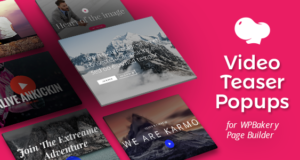 Video-Teaser für WPBakery Page Builder (Visual Composer)