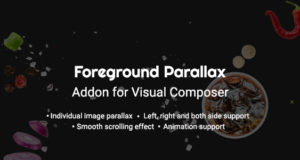 Vordergrund-Parallax-Effekt Visual Composer-Addon
