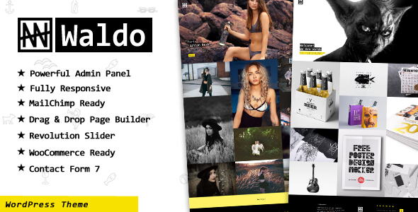 Wordpress Kreativ Template Waldo - Creative Portfolio & WooCommerce WordPress Theme