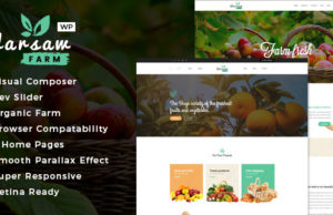 Warschau – Bio-Lebensmittel und Öko-Produkte WooCommerce WordPress Layout