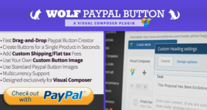 Wolf Paypal Button für Visual Composer