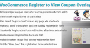 WooCommerce Coupon-Registrierungsüberlagerung