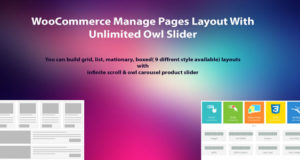 WooCommerce Seitenlayout mit unbegrenztem Eulenschieberegler verwalten