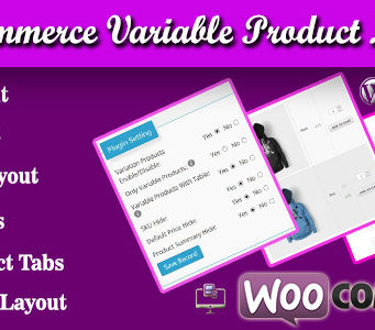 WooCommerce variable Produktlayouts