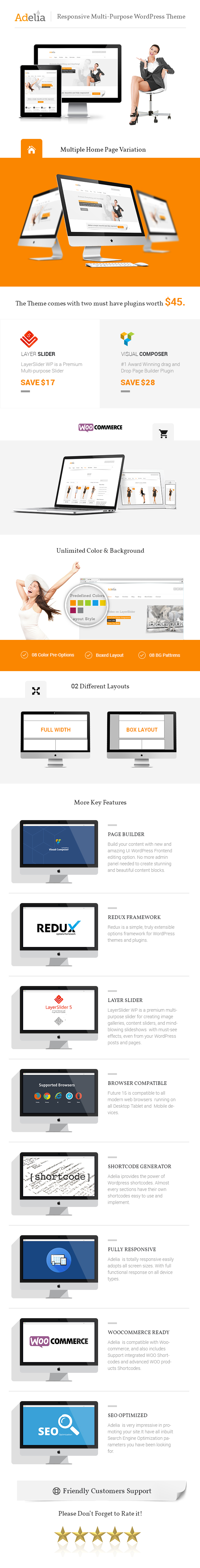 Adelia - Responsives Mehrzweck-WordPress-Template