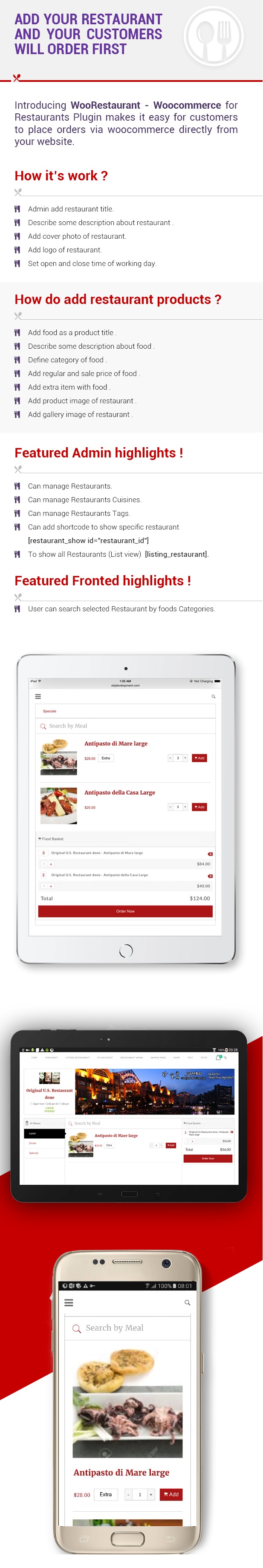 WooRestaurant Pro für Woocommerce-Restaurants - 7