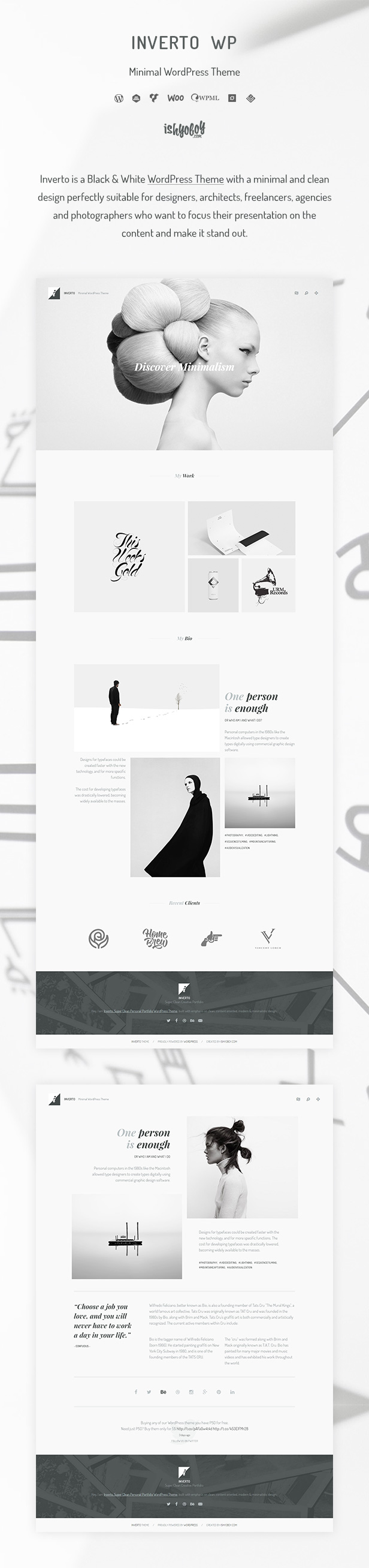 IshYoBoy | Inverto - Minimales WordPress-Template
