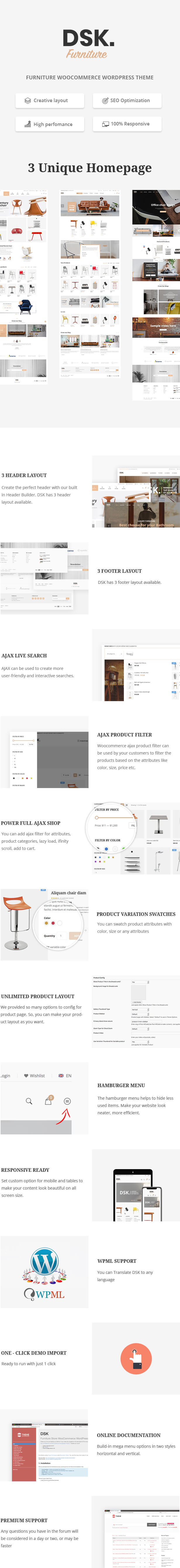 DSK - Möbelgeschäft WooCommerce WordPress Layout - 1
