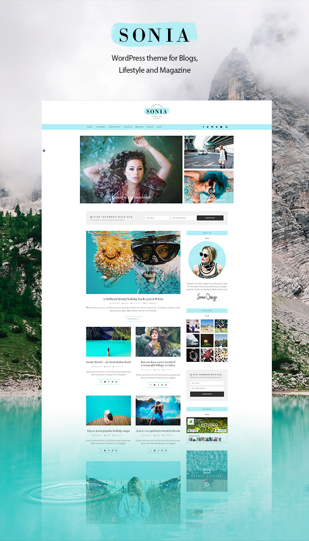 Sonia - ein responsives WordPress-Blog und ein Shop-Thema - 2
