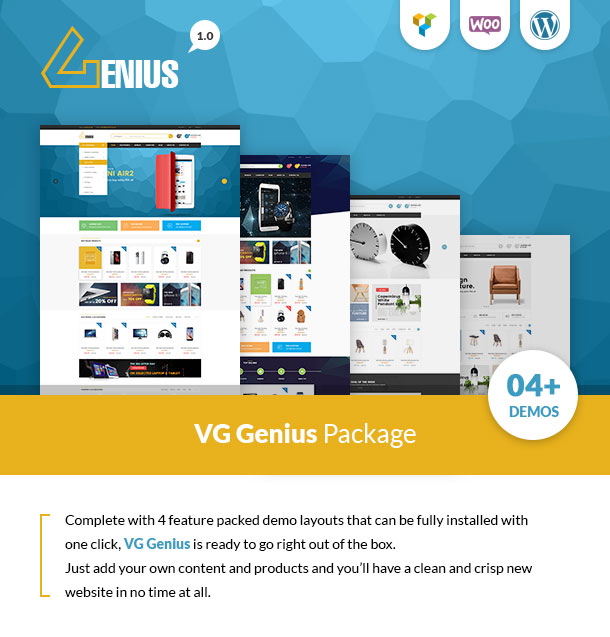 VG Genius - Mehrzweck-WordPress-Layout für WooCommerce - 1