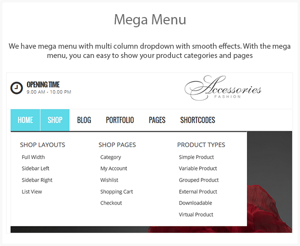 WooAccessories - Responsives WordPress-Vorlage - 4