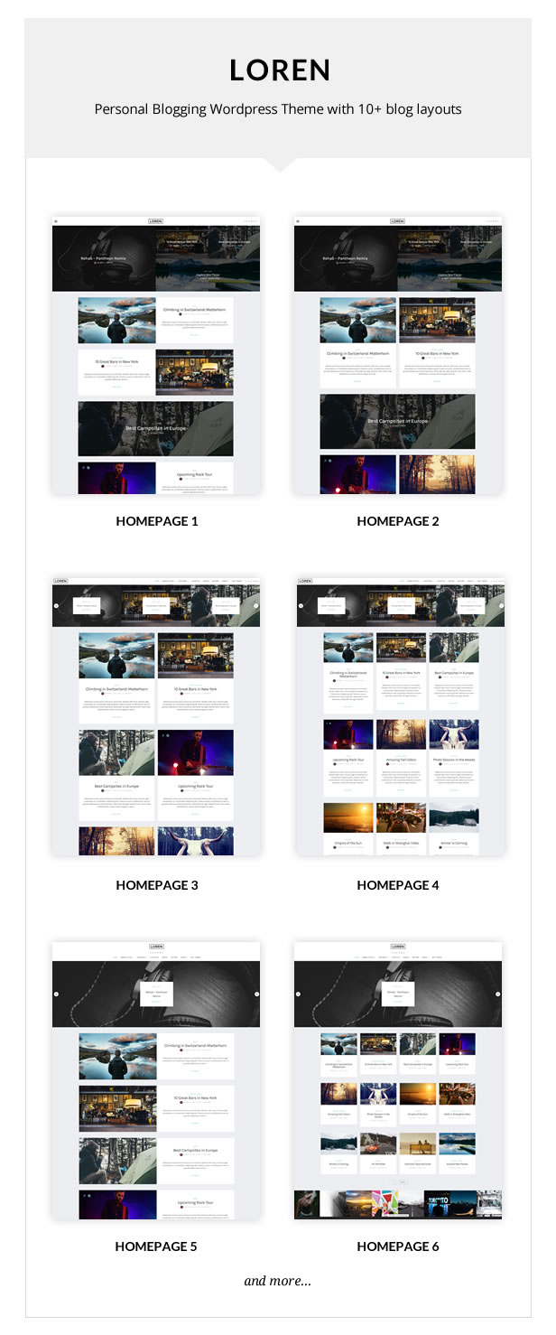 Loren - Responsive WordPress Blog Vorlage - 1